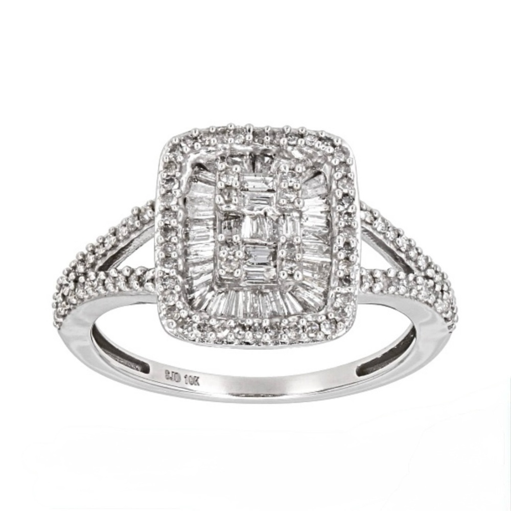 NEW Solid 10K Gold Natural Diamond Ring (0.70 ctw)